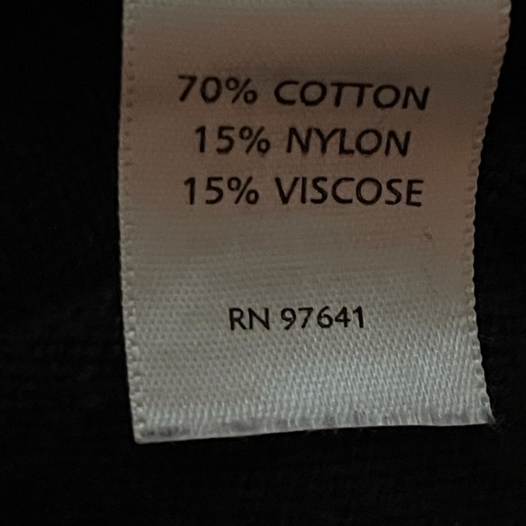 J.Jill Navy Blue Scoop Neck Long Sleeve Sweater with Green & White Flower Size L - Picture 6 of 6